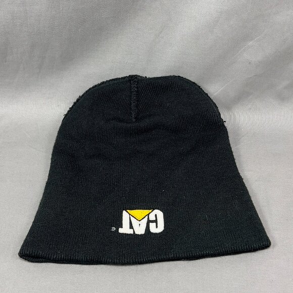 Caterpillar Cat Beanie Hat Skull Cap Black Ski Knit Outdoor Winter Diesel Mens - Picture 6 of 16
